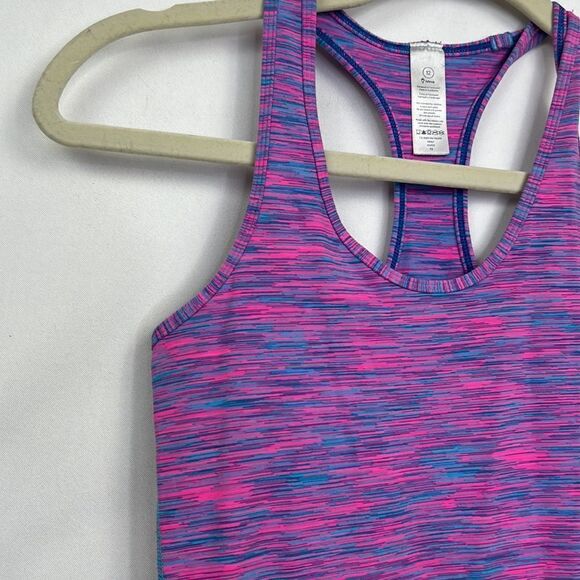 Ivivva pink and blue Racerback athletic tank Girl’s size 12 EUC - Picture 3 of 8